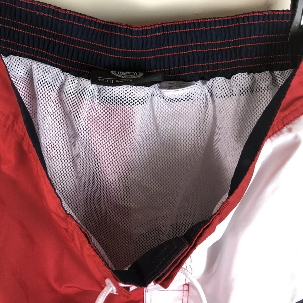 Washington Capitals G-III NHL Swim Trunks Board Shorts Mens Red Navy White Sz L